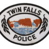 United States Twin Falls Police Cloth Patch Badge