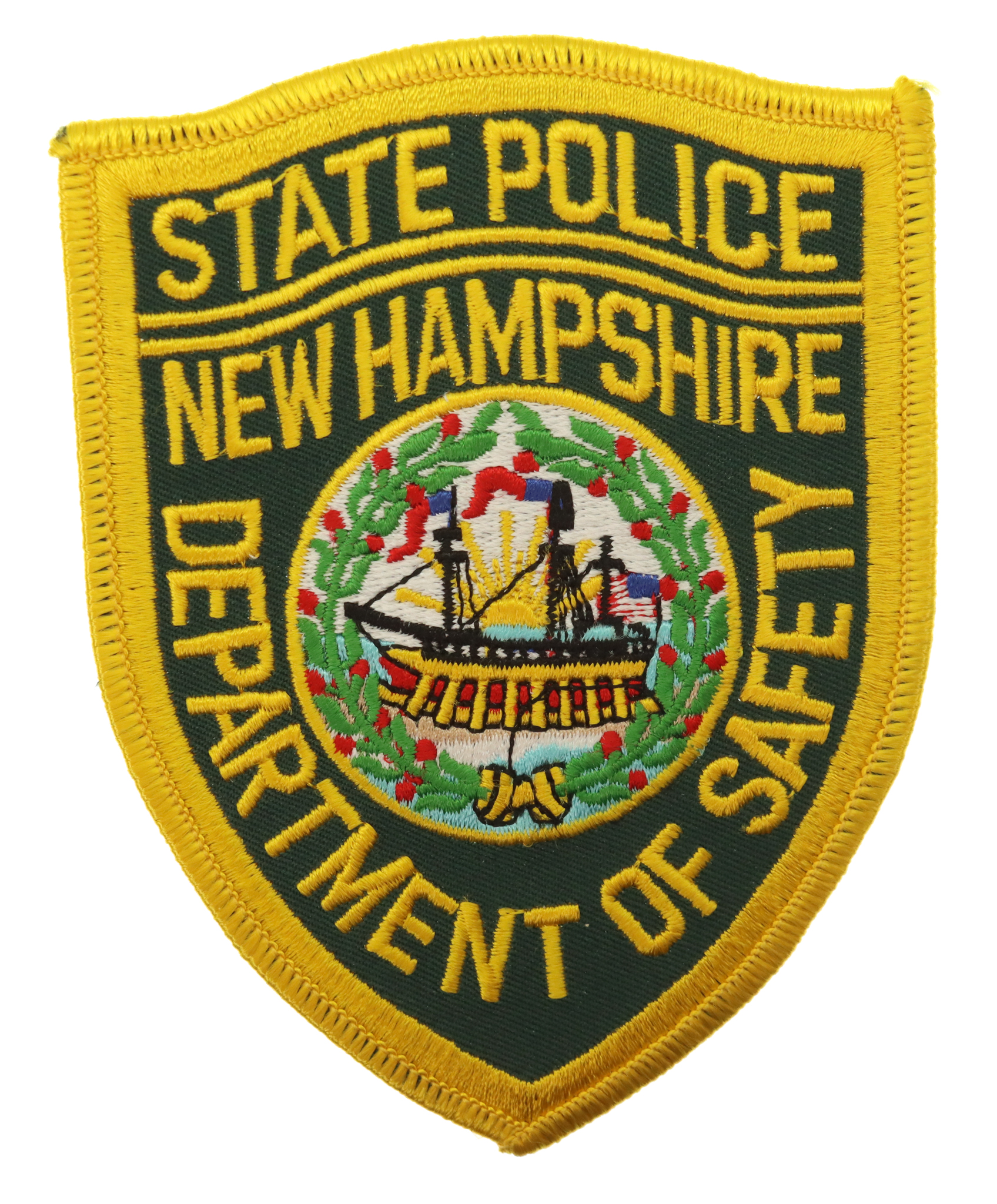 United States New Hampshire State Police Department of Safety Cloth Patch Badge