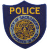 United States City of Sacramento Police Cloth Patch Badge