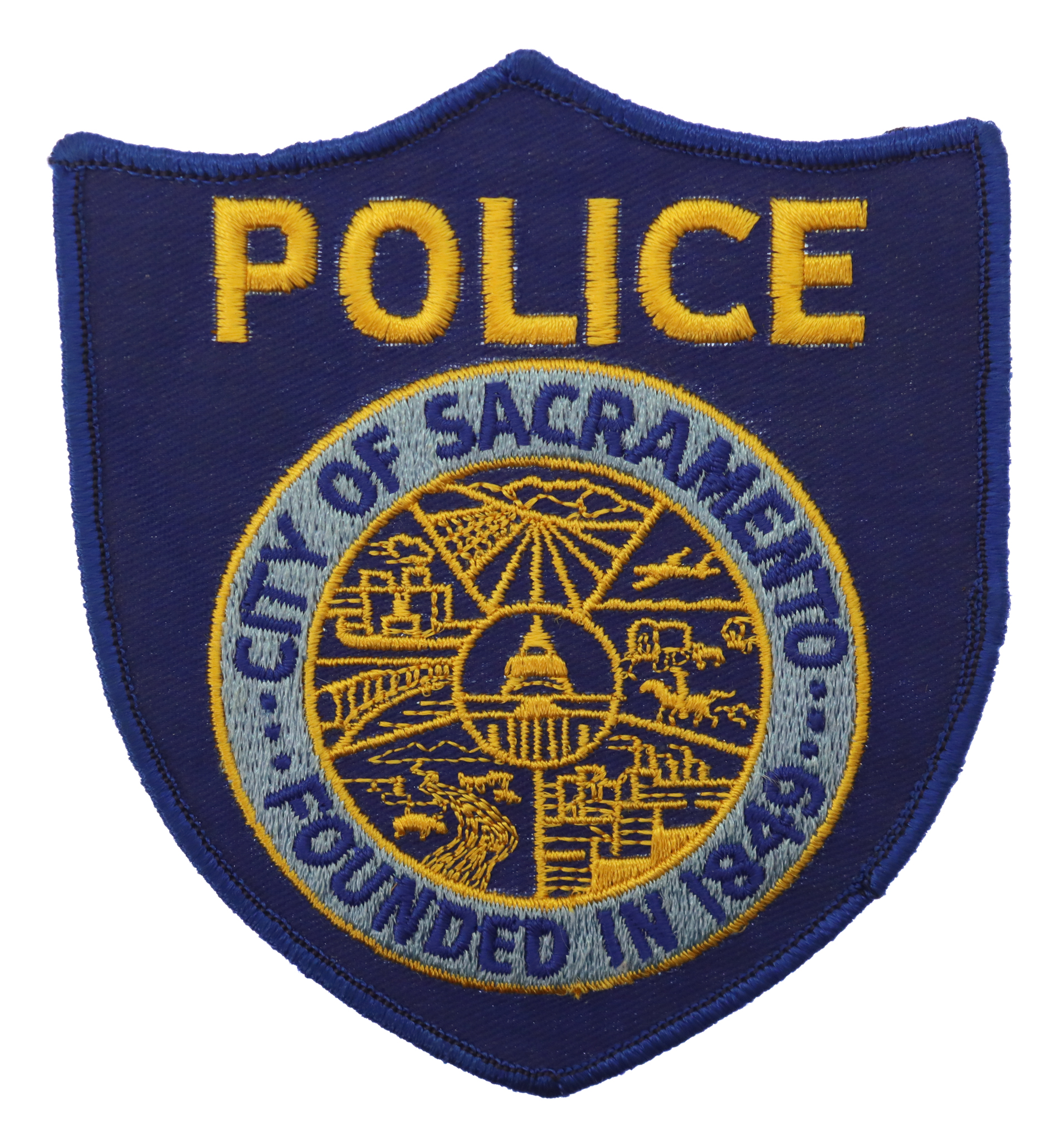 United States City of Sacramento Police Cloth Patch Badge
