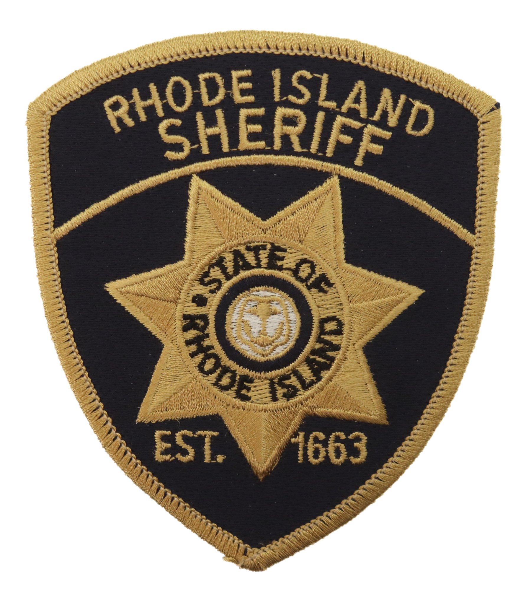 United States Rhode Island Sheriff Cloth Patch Badge