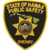 United States State of Hawaii Public Safety Sheriff Cloth Patch Badge