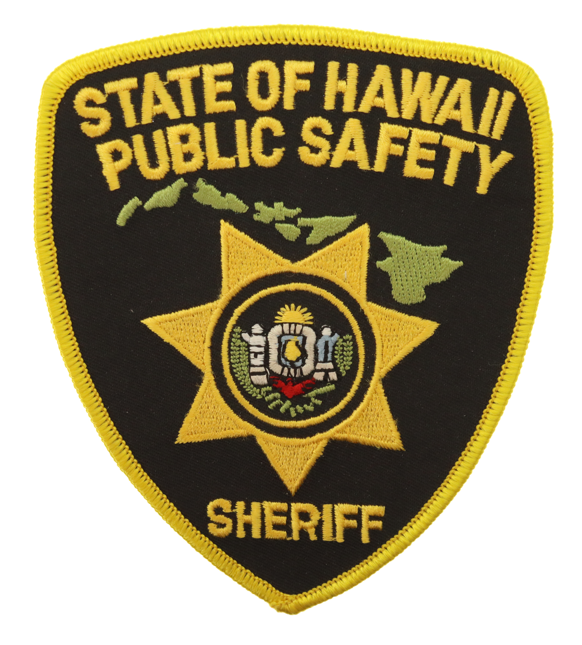 United States State of Hawaii Public Safety Sheriff Cloth Patch Badge