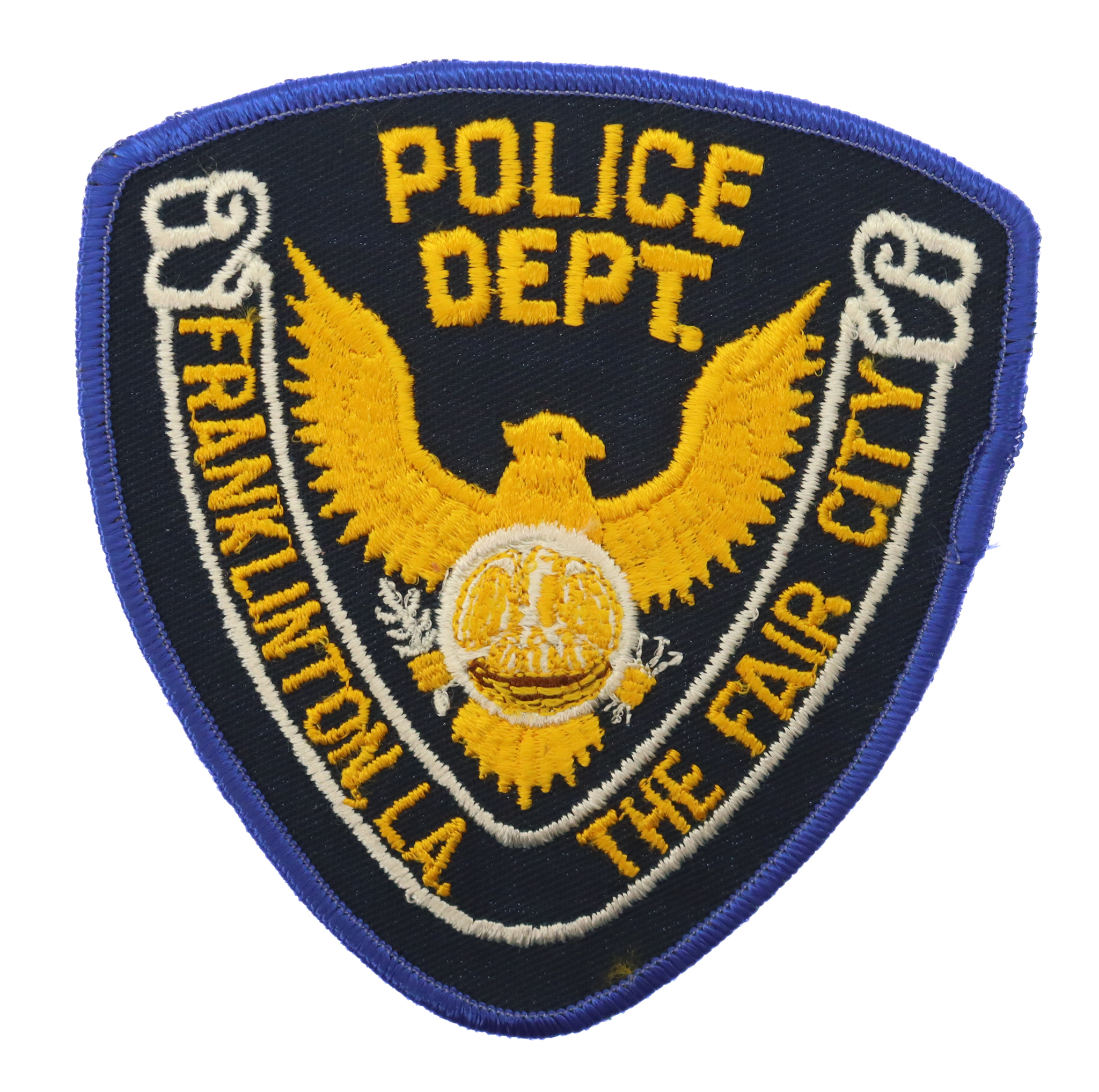 United States Franklinton, L.A. Police Department Cloth Patch Badge