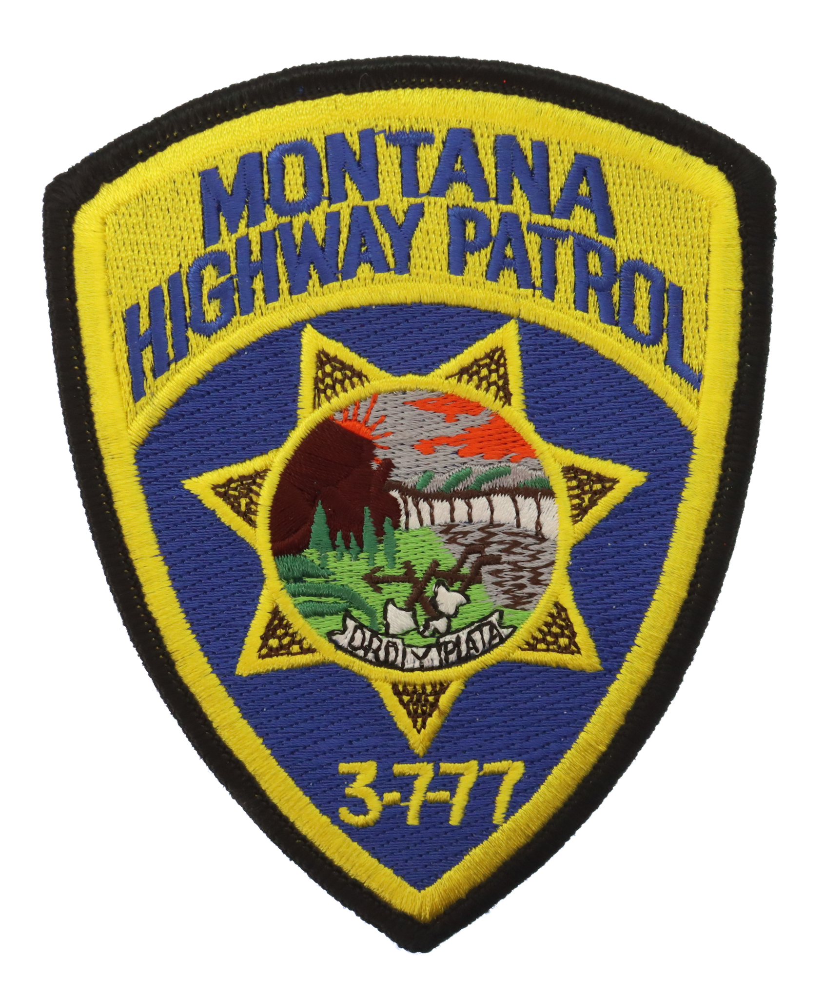 United States Montana Highway Patrol Cloth Patch Badge