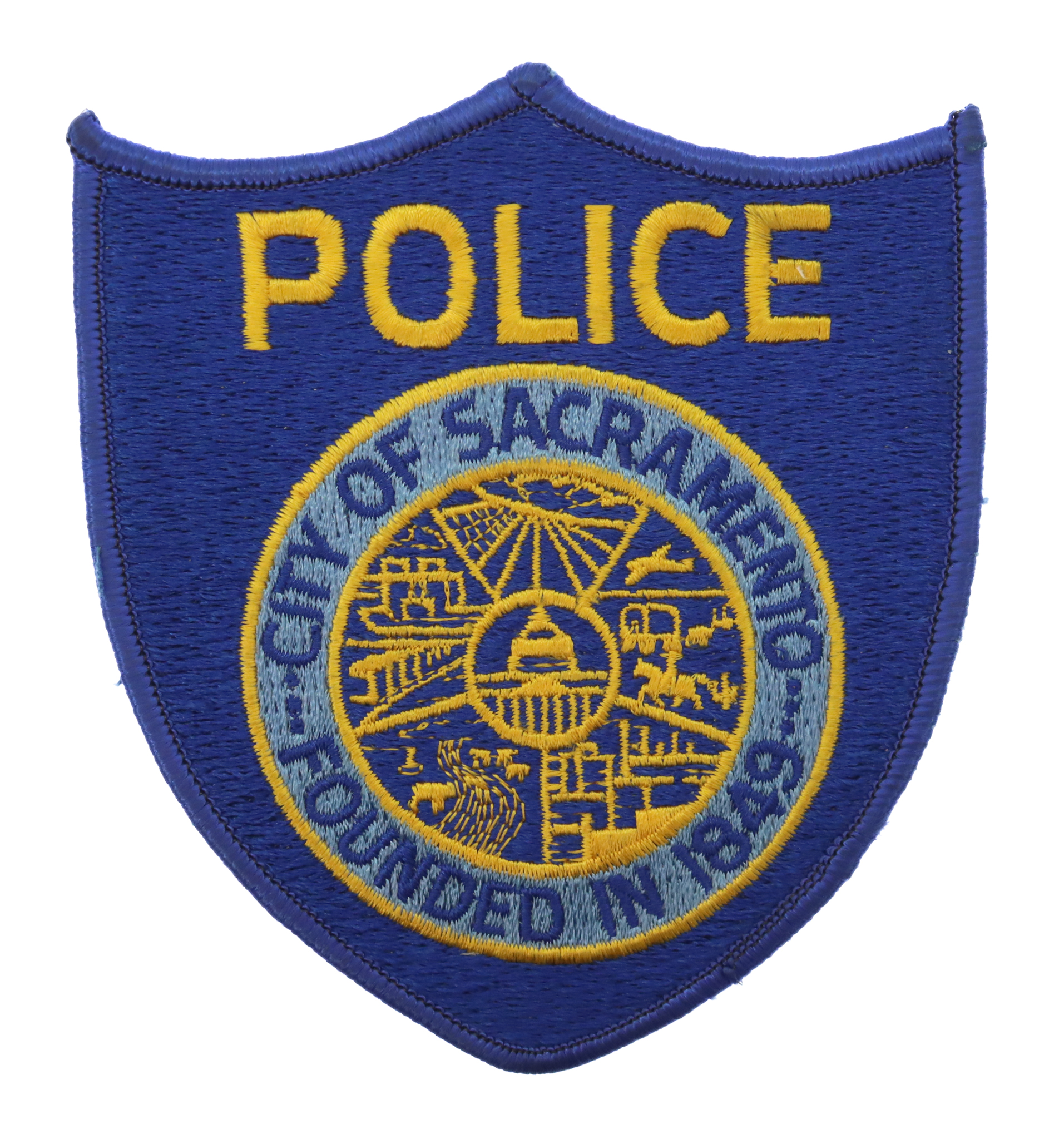United States City of Sacramento Police Cloth Patch Badge