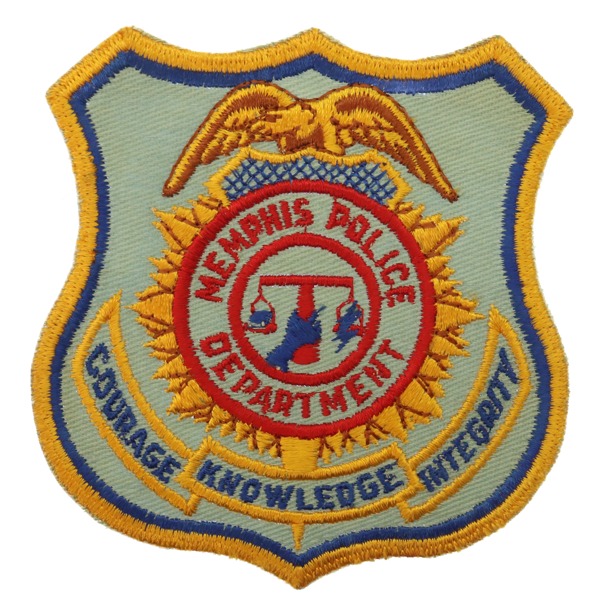 United States Memphis Police Department Cloth Patch Badge