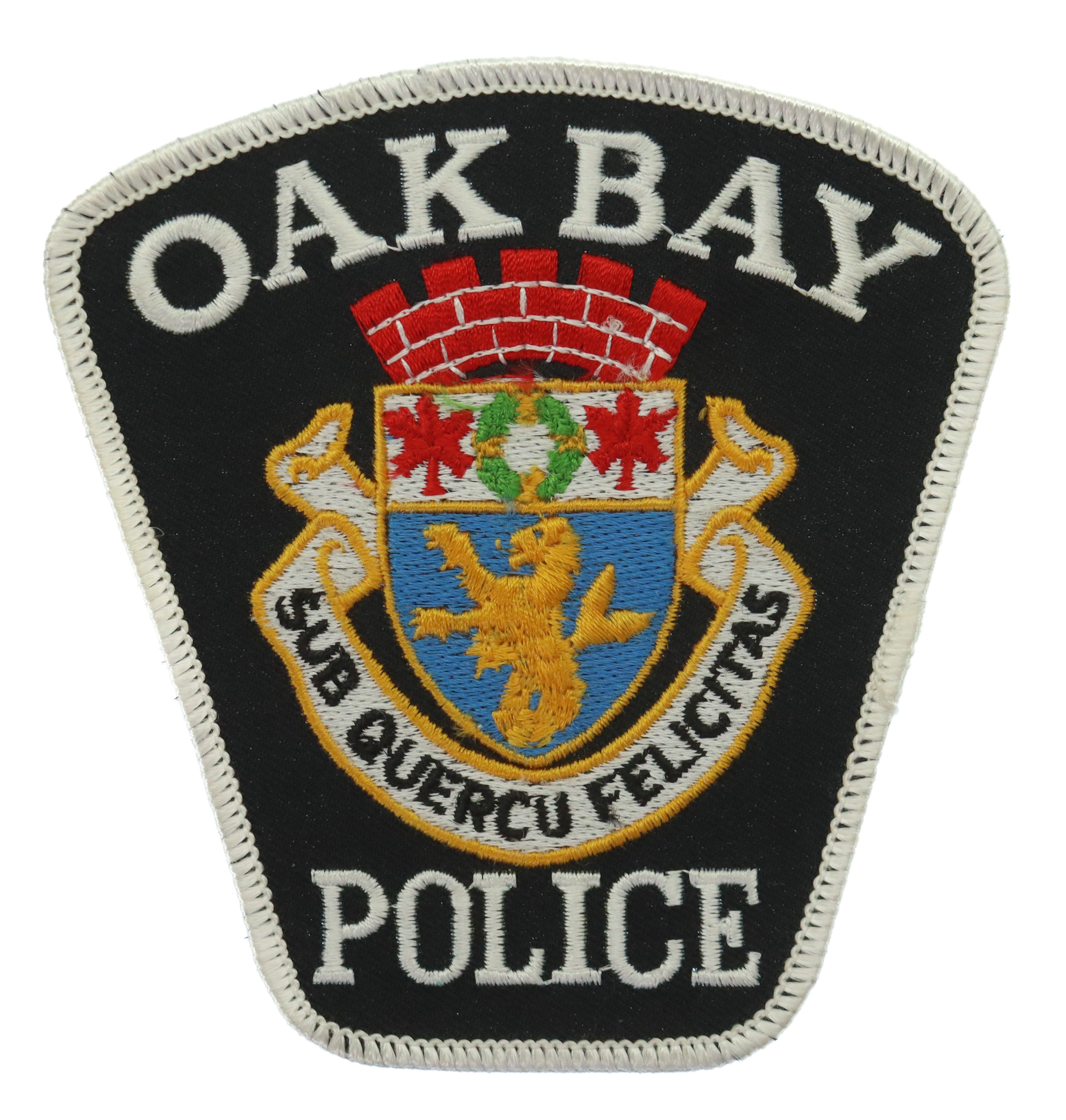 Canadian Oak Bay Police Cloth Patch Badge