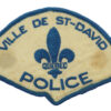 Canadian Ville De St-David Quebec Police Cloth Patch Badge