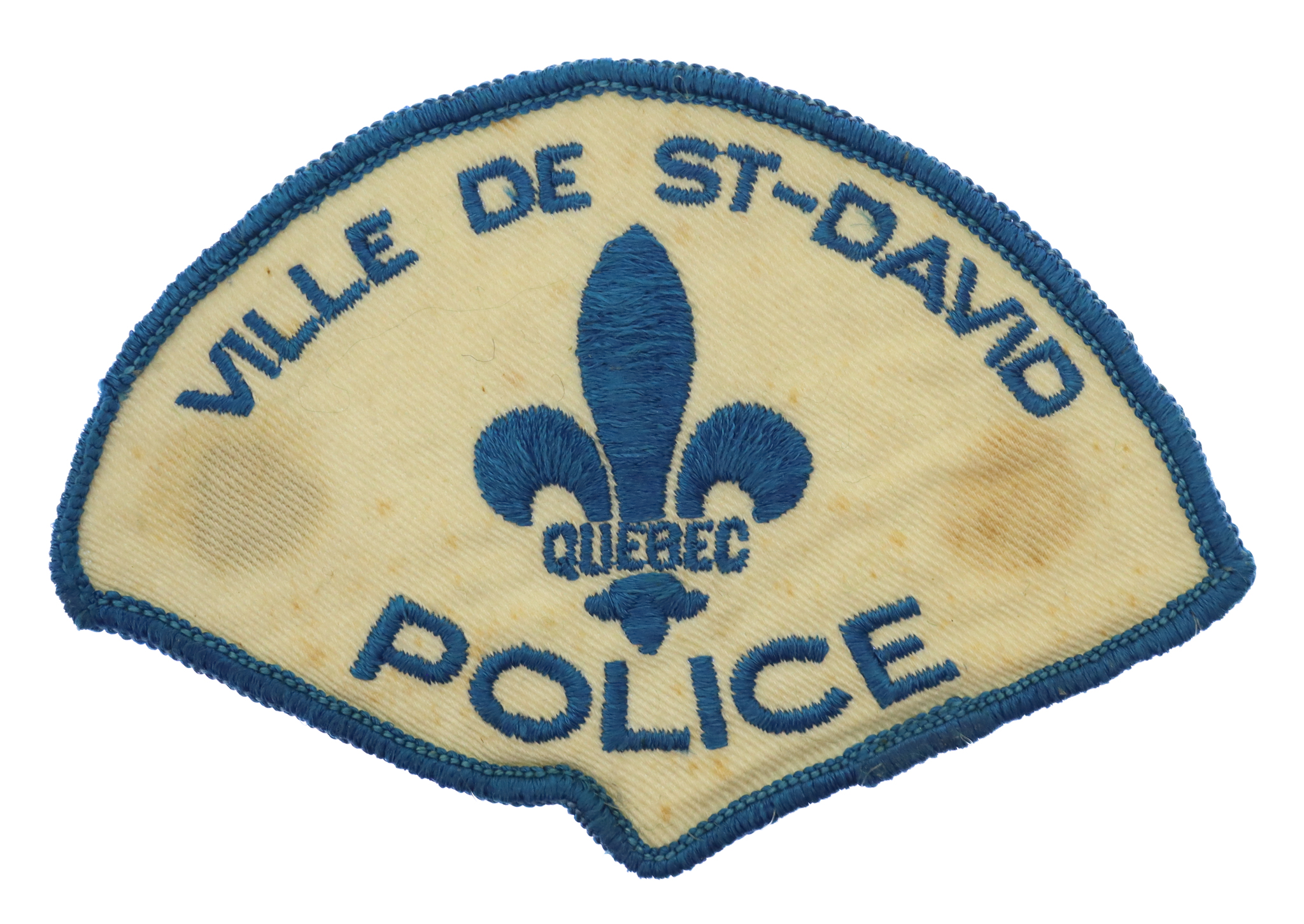 Canadian Ville De St-David Quebec Police Cloth Patch Badge