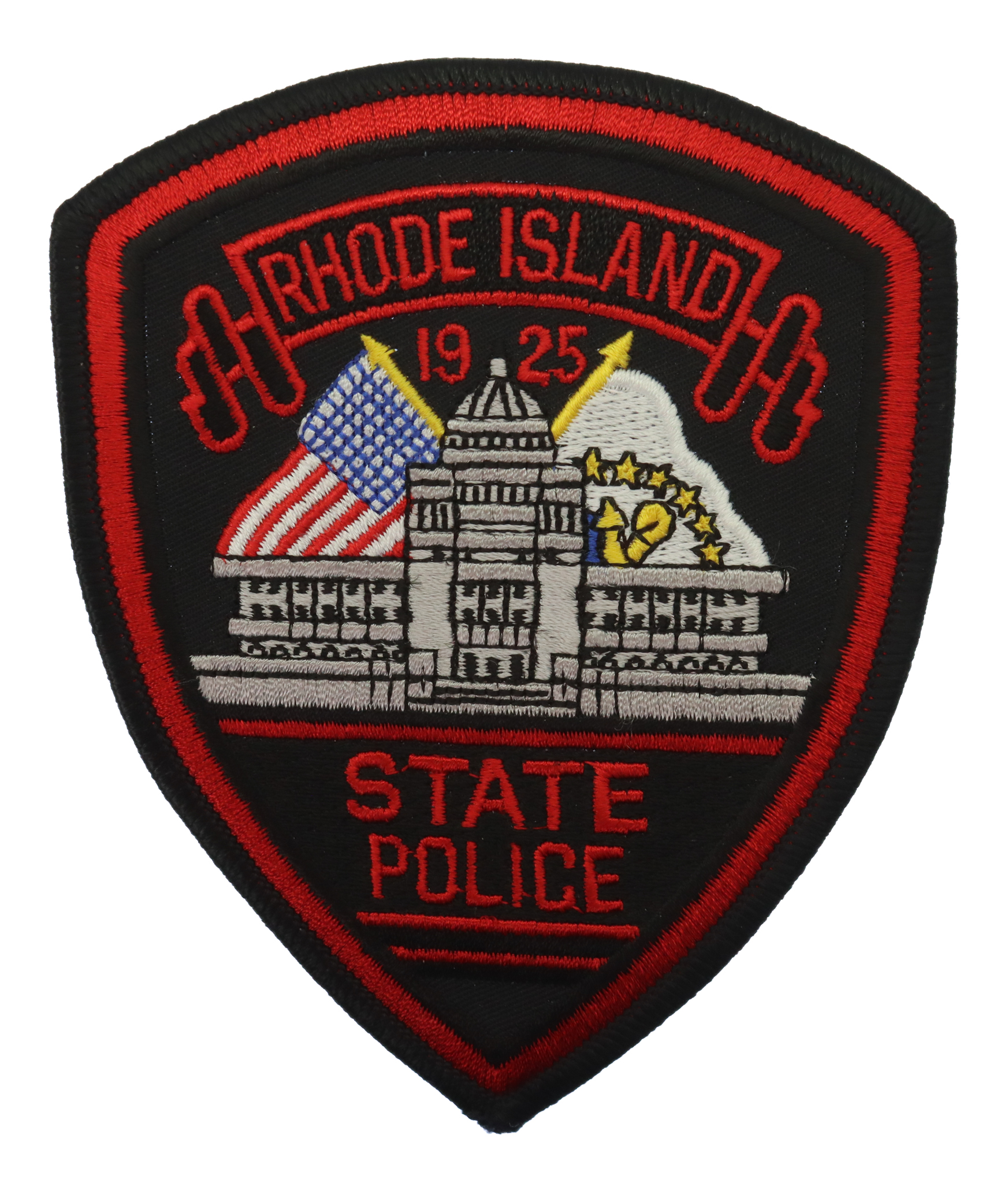 United States Rhode Island State Police Cloth Patch Badge