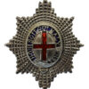 Coldstream Guards Officer's Silver & Enamel Forage Cap Badge