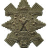 1st Bn. Glasgow Highlanders Highland Light Infantry Cap Badge - King's Crown