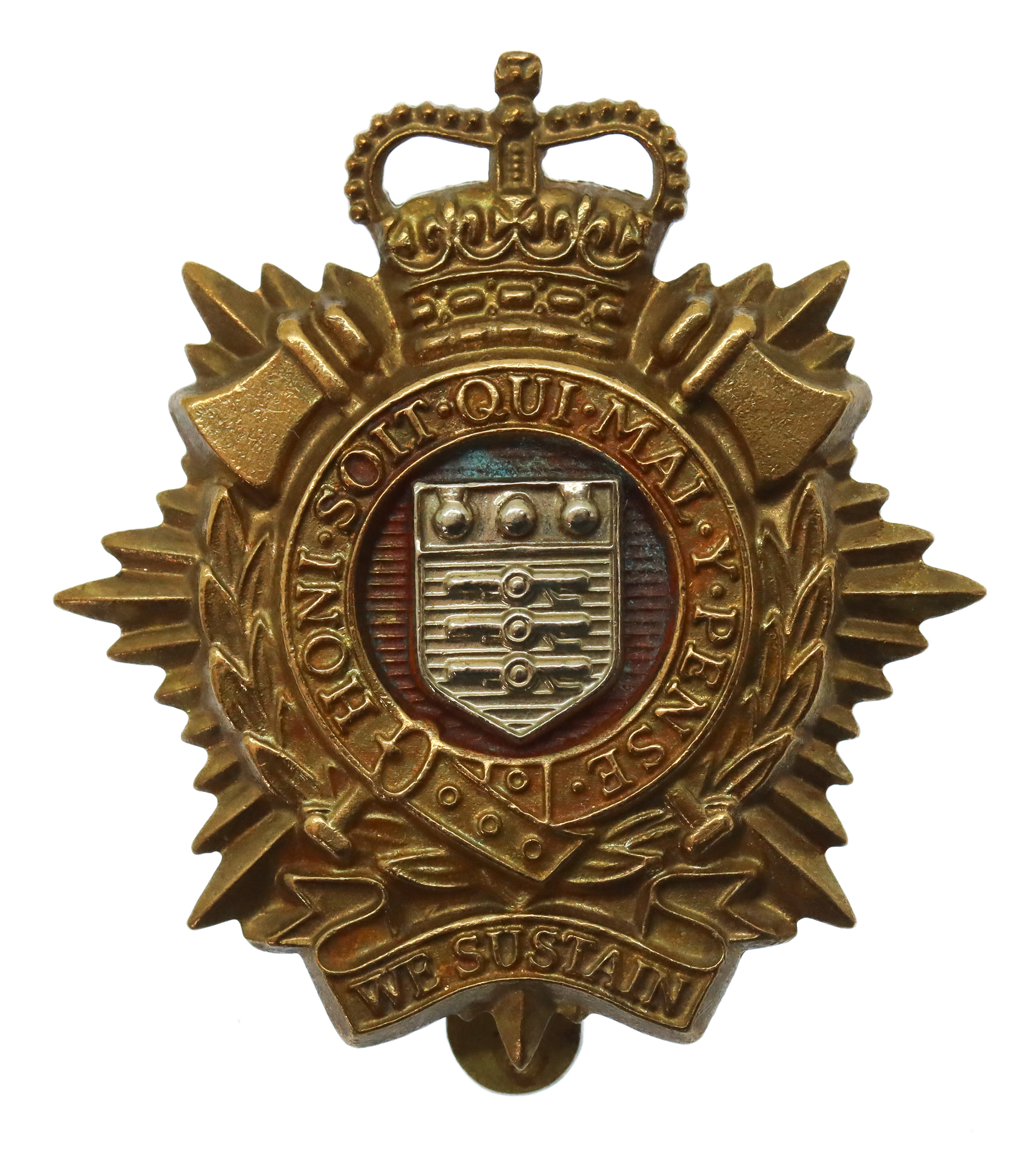 Royal Logistics Corps (R.L.C.) Bi-Metal Cap Badge