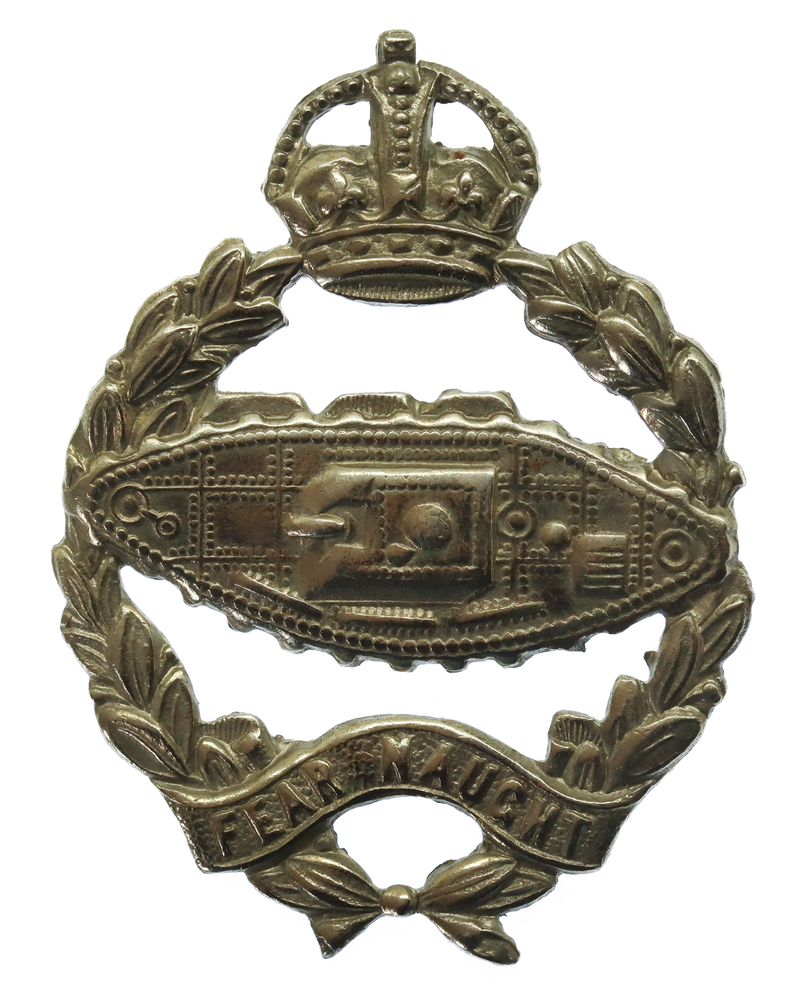 Royal Tank Regiment (R.T.R.) Cap Badge - King's Crown