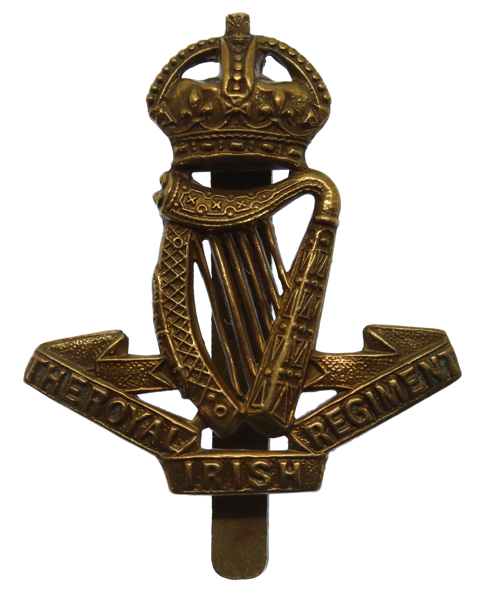 Royal Irish Regiment Cap Badge - King's Crown