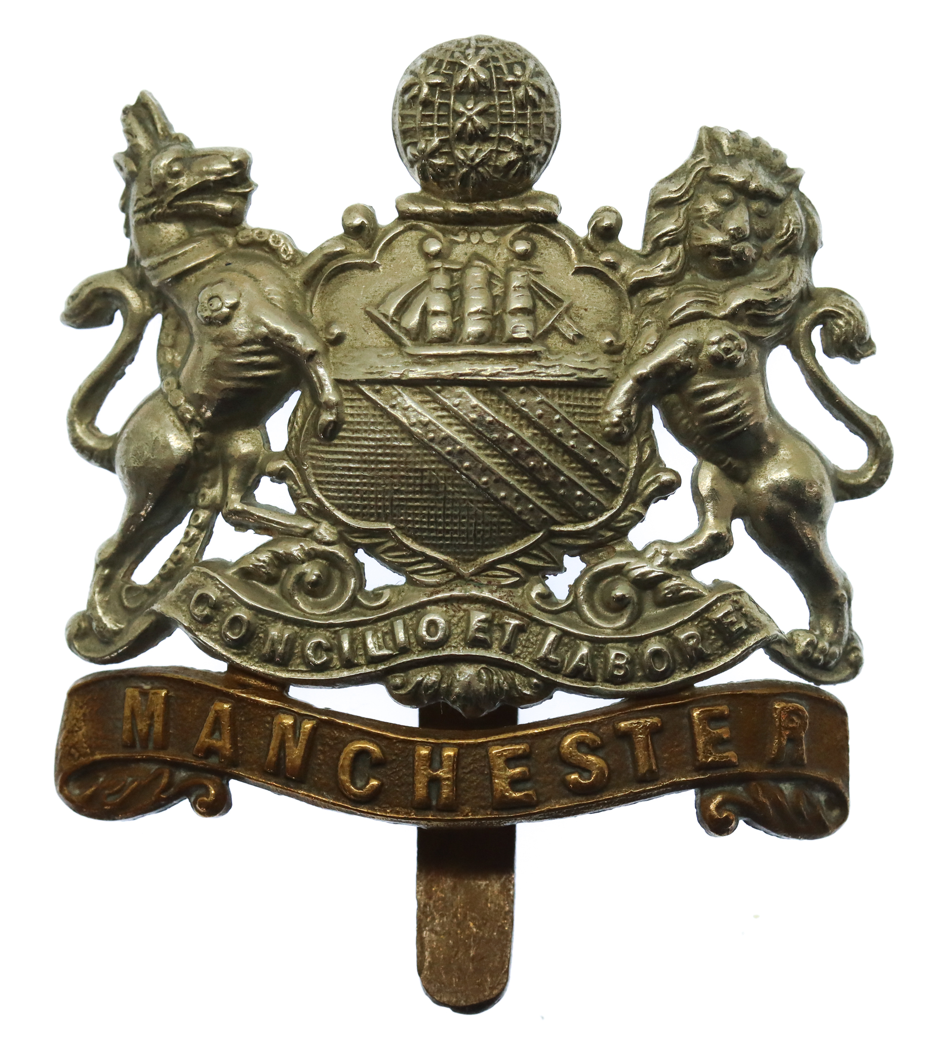 Manchester Regiment Coat of Arms Cap Badge