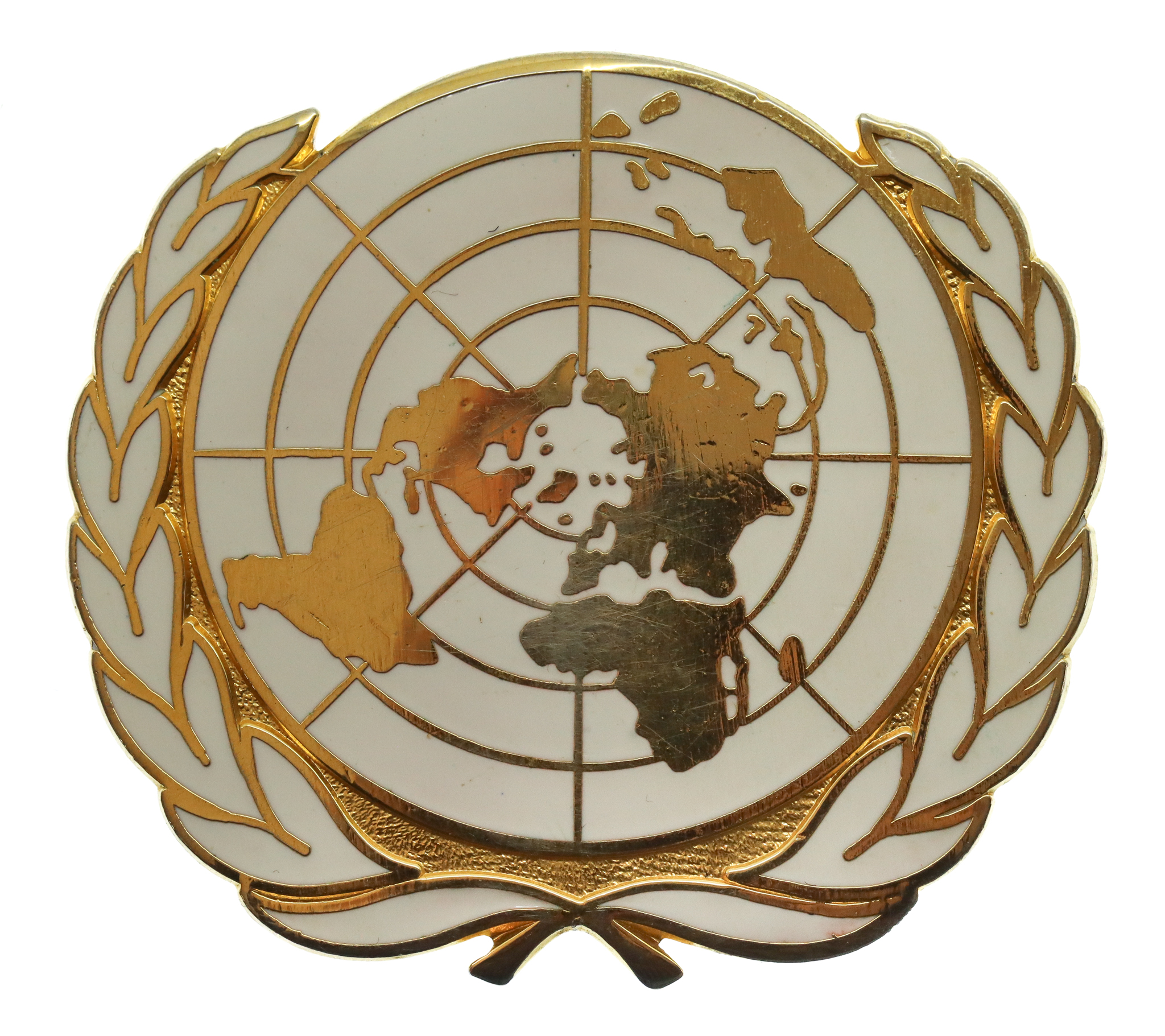 United Nations UN Peace Keeping Force Beret Badge