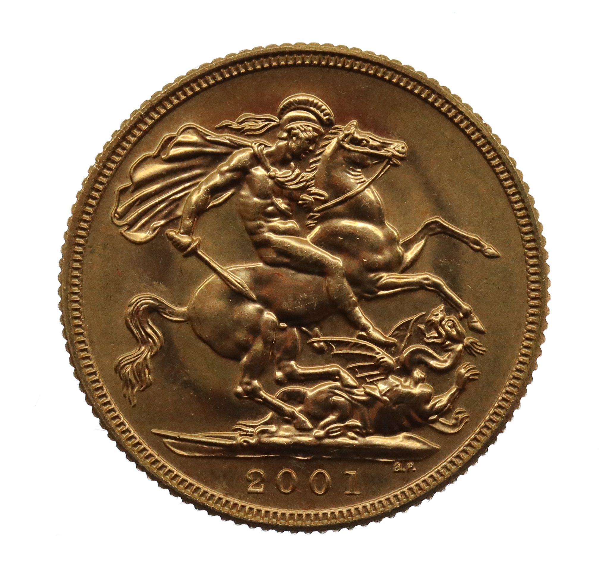 2001 Elizabeth II 22ct Gold Full Sovereign Coin