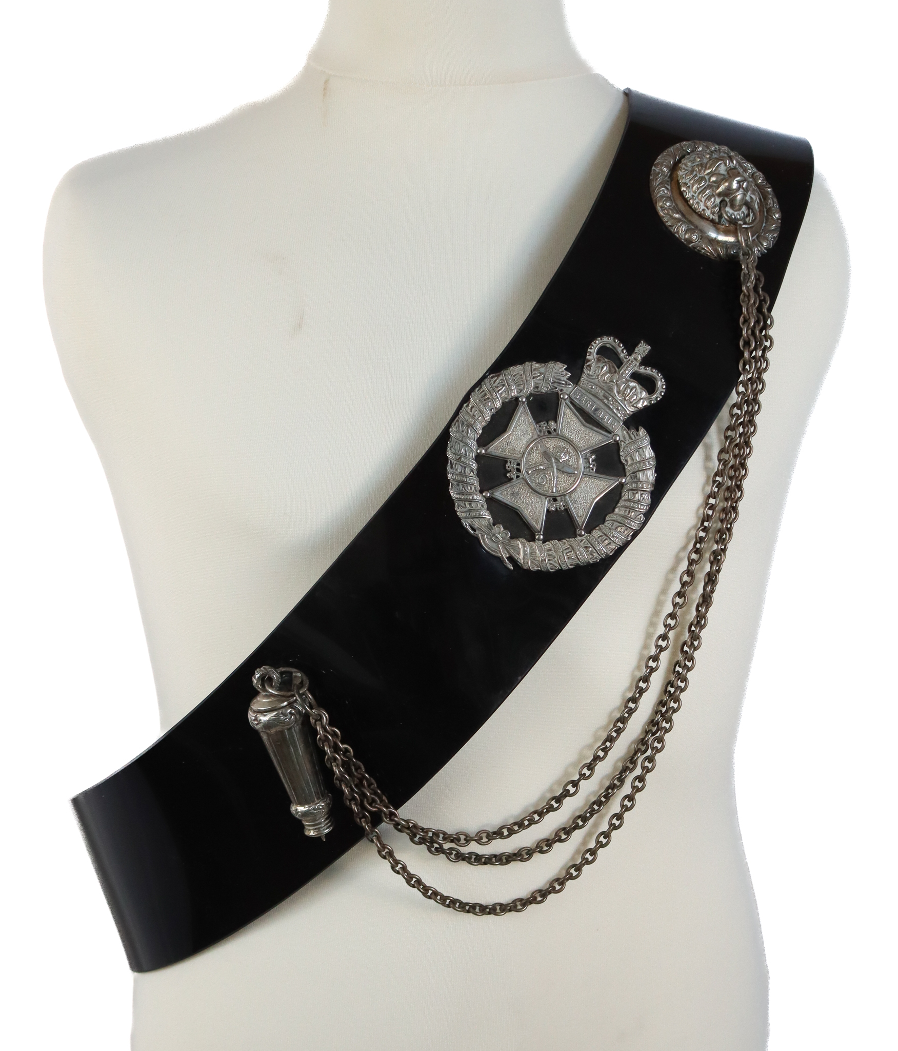 6th Gurkha Rifles Officer's Cross Belt & Pouch