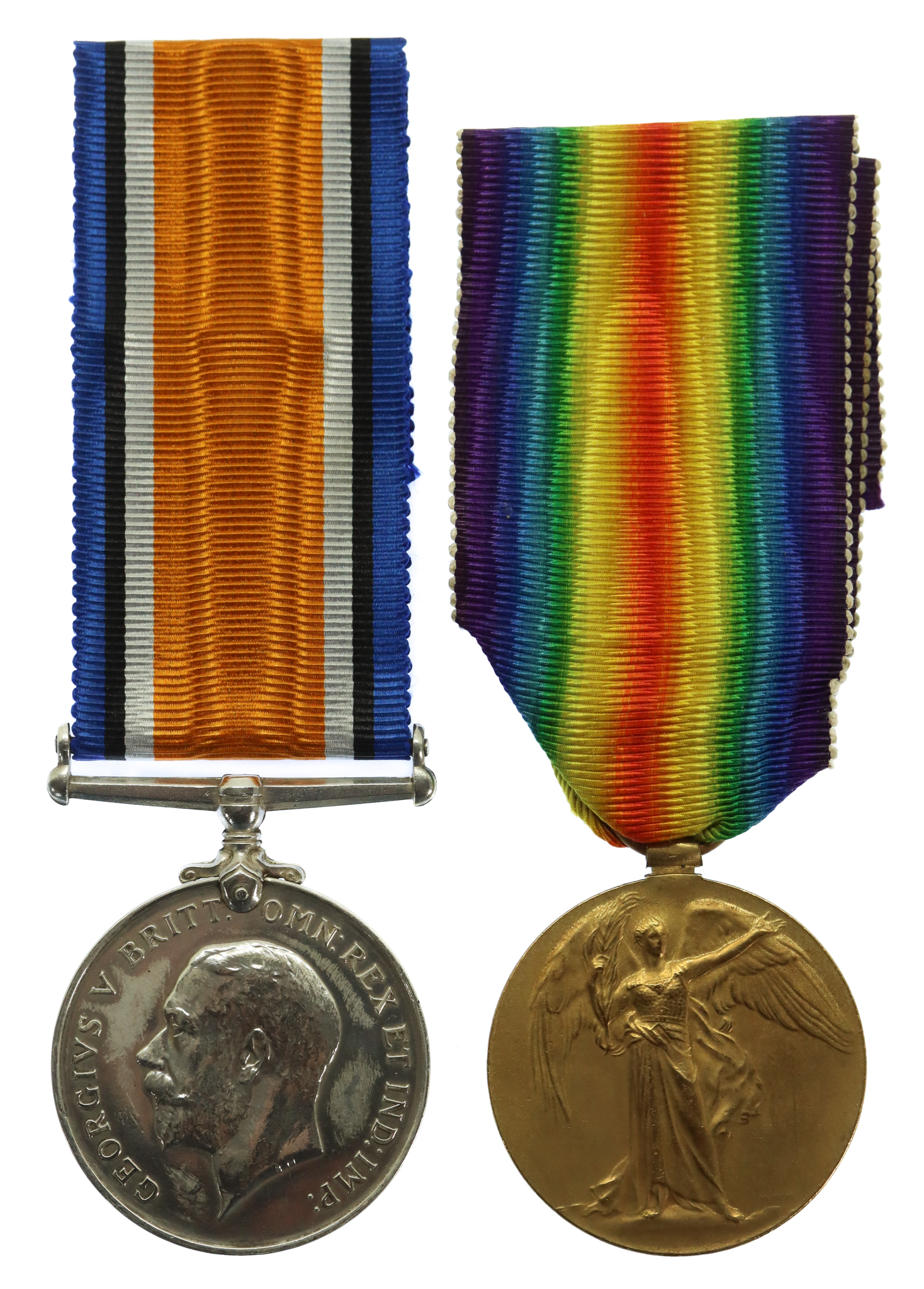WW1 British War & Victory Medal Pair - Cpl. D.L. Roberston, Royal Scots Fusiliers