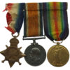WW1 1914-15 Star Medal Trio - Sjt. W.T. Goodwin, Royal Artillery (Later Tank Corps)