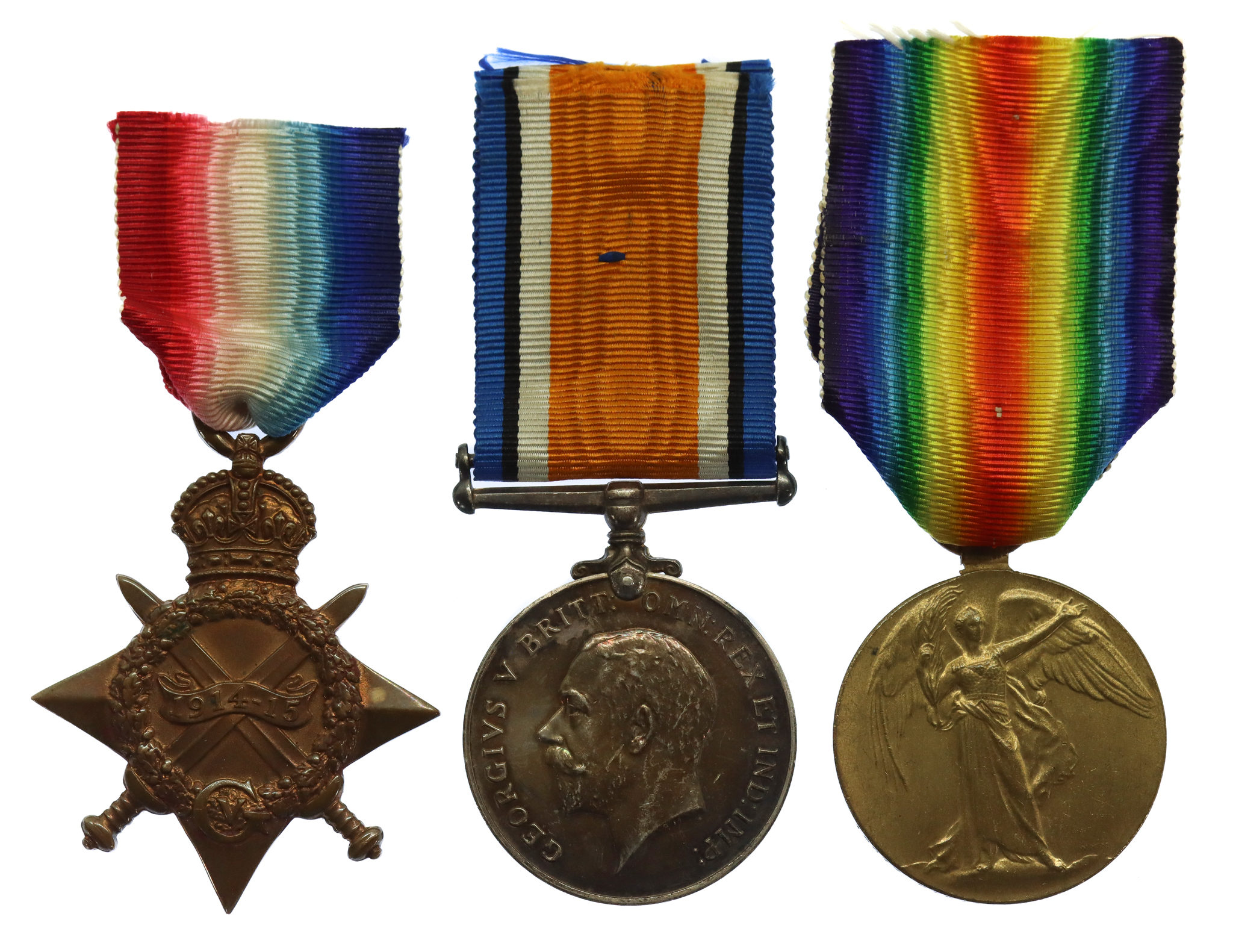 WW1 1914-15 Star Medal Trio - Pte. A. Reeve, 7th Bn. Norfolk Regiment - K.I.A. 30/11/17