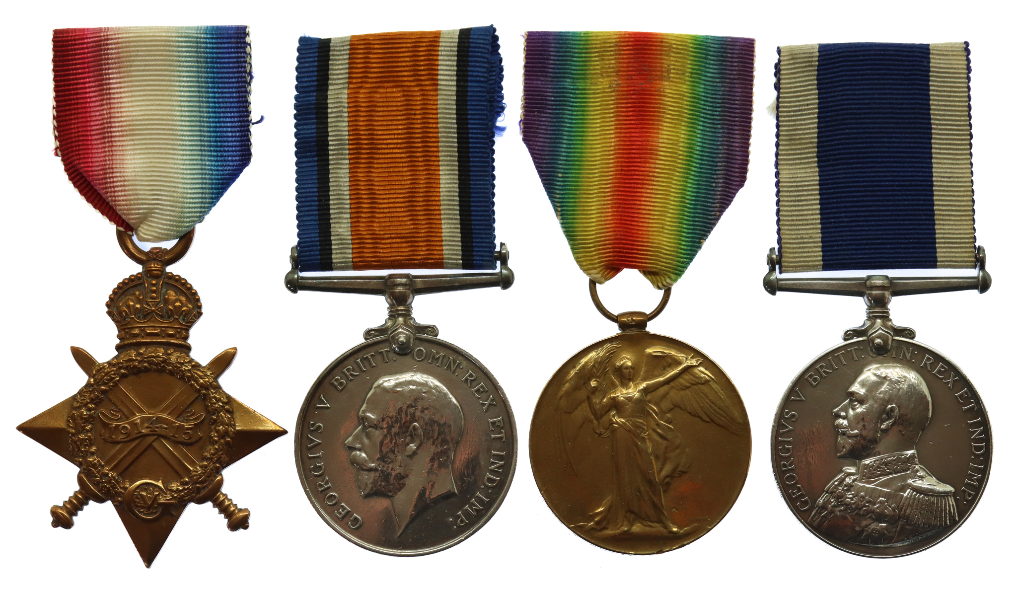 WW1 1914-15 Star Trio and Royal Navy Long Service & Good Conduct Medal Group of Four - T. Northam, E.A.1., Royal Navy