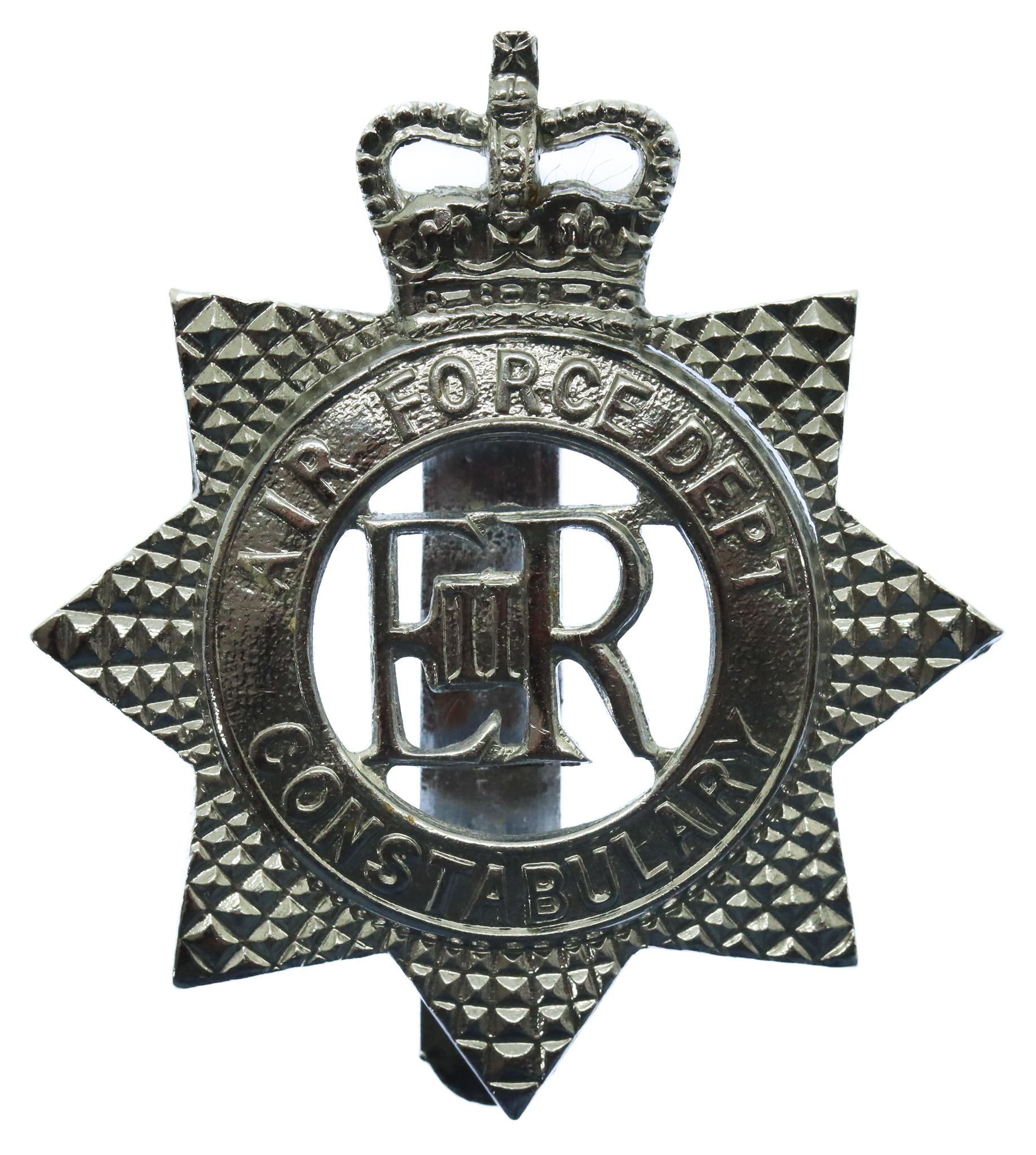 Air Force Department Constabulary Senior Officer's Cap Badge - Queen's Crown