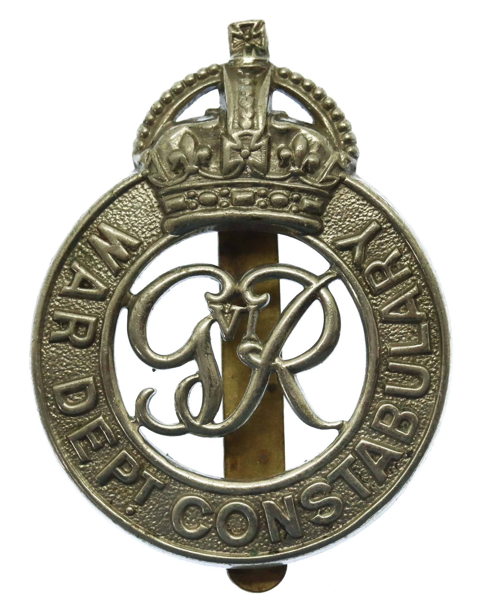 George VI War Department Constabulary Cap Badge