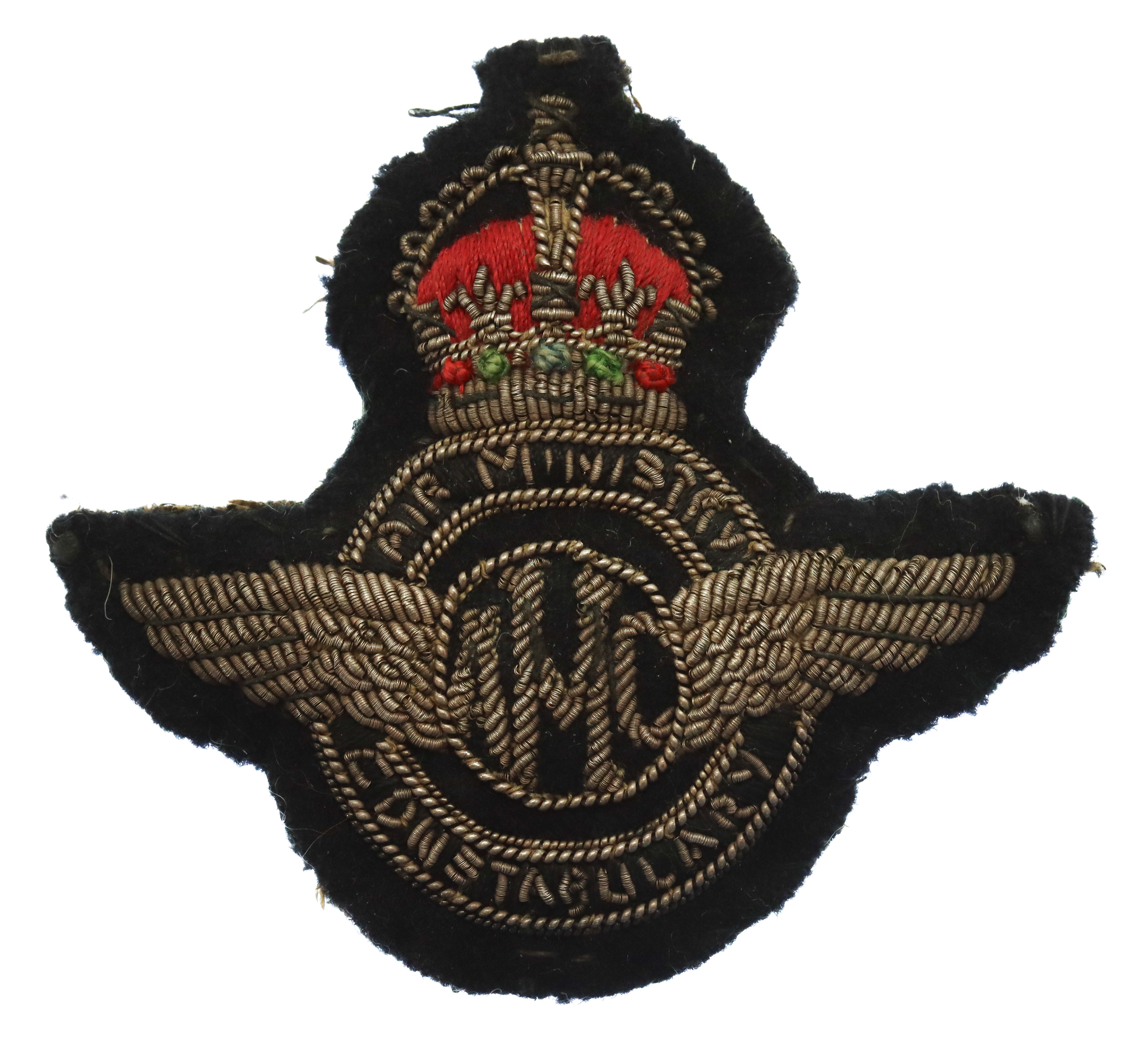 Air Ministry Constabulary Senior Officer's Bullion Cap Badge - King's Crown
