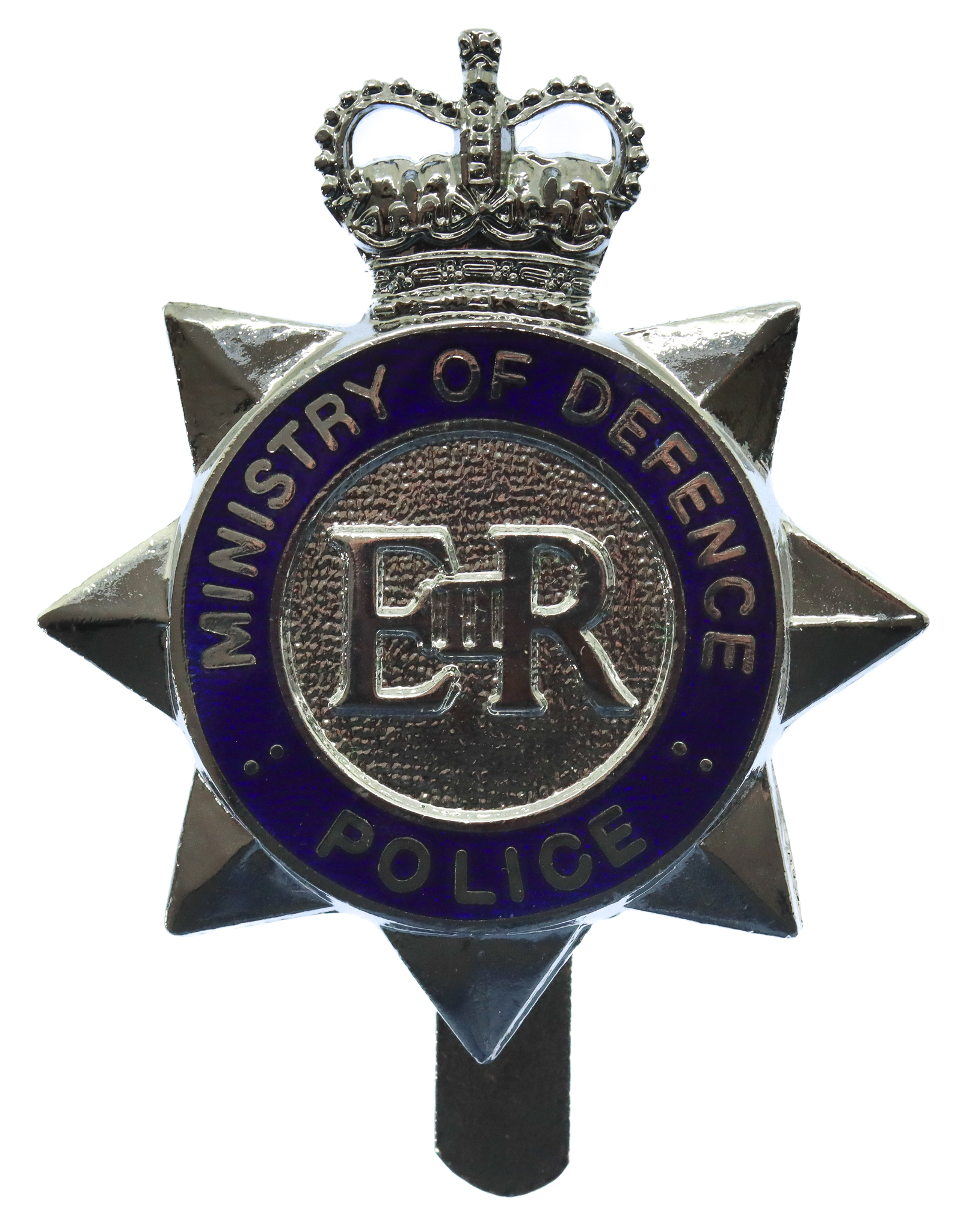 Ministry of Defence Police Enamelled Cap Badge - Queen's Crown