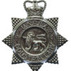 United Kingdom Atomic Energy Authority (U.K.A.E.A.) Constabulary Chrome Star Cap Badge - Queen's Crown