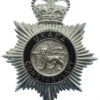 United Kingdom Atomic Energy Authority (U.K.A.E.A.) Constabulary Blue Enamelled Helmet Plate - Queen's Crown