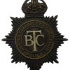 British Transport Commission (B.T.C.) Police Helmet Plate - King's Crown