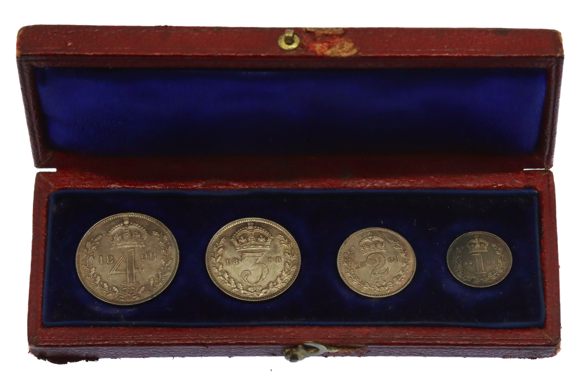 1898 Victoria Maundy Money Coin Set in Dated Box