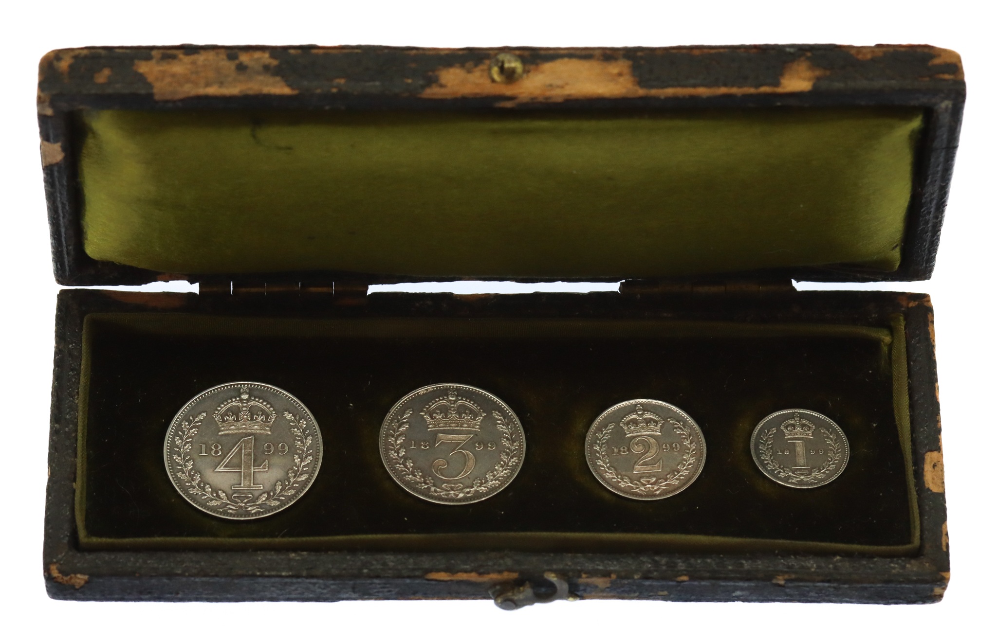 1899 Victoria Maundy Money Coin Set in Dated Box