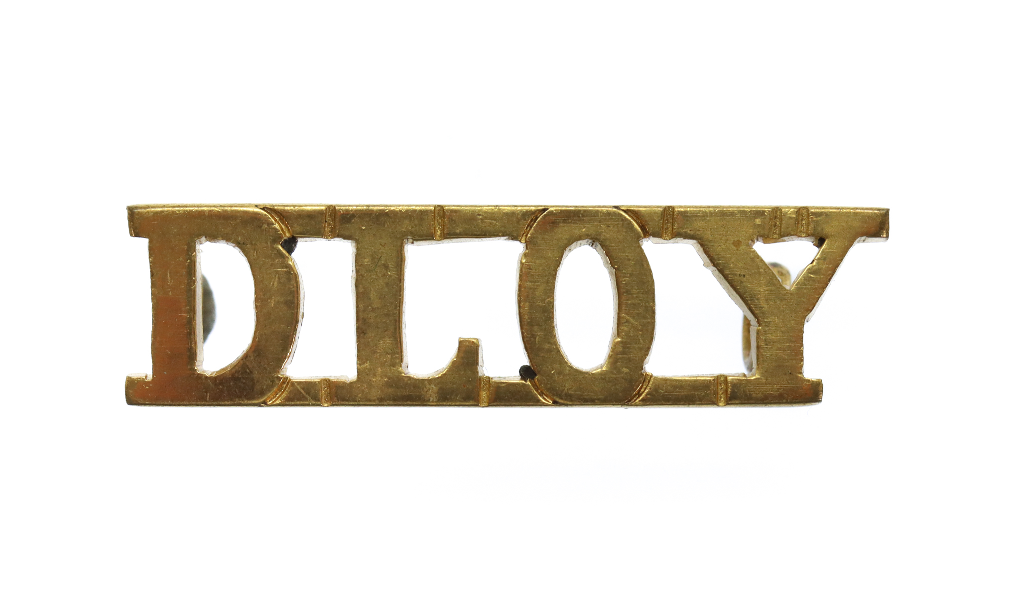 Duke of Lancaster's Own Yeomanry (DLOY) Officer's Gilt Shoulder Title