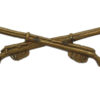 British Army Marksman (Crossed Rifles) Brass Arm Badge