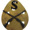 British Army Sniper Marksman Proficiency Blackened Brass Arm Badge