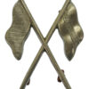 British Army Light Infantry White Metal Signallers Arm Badge