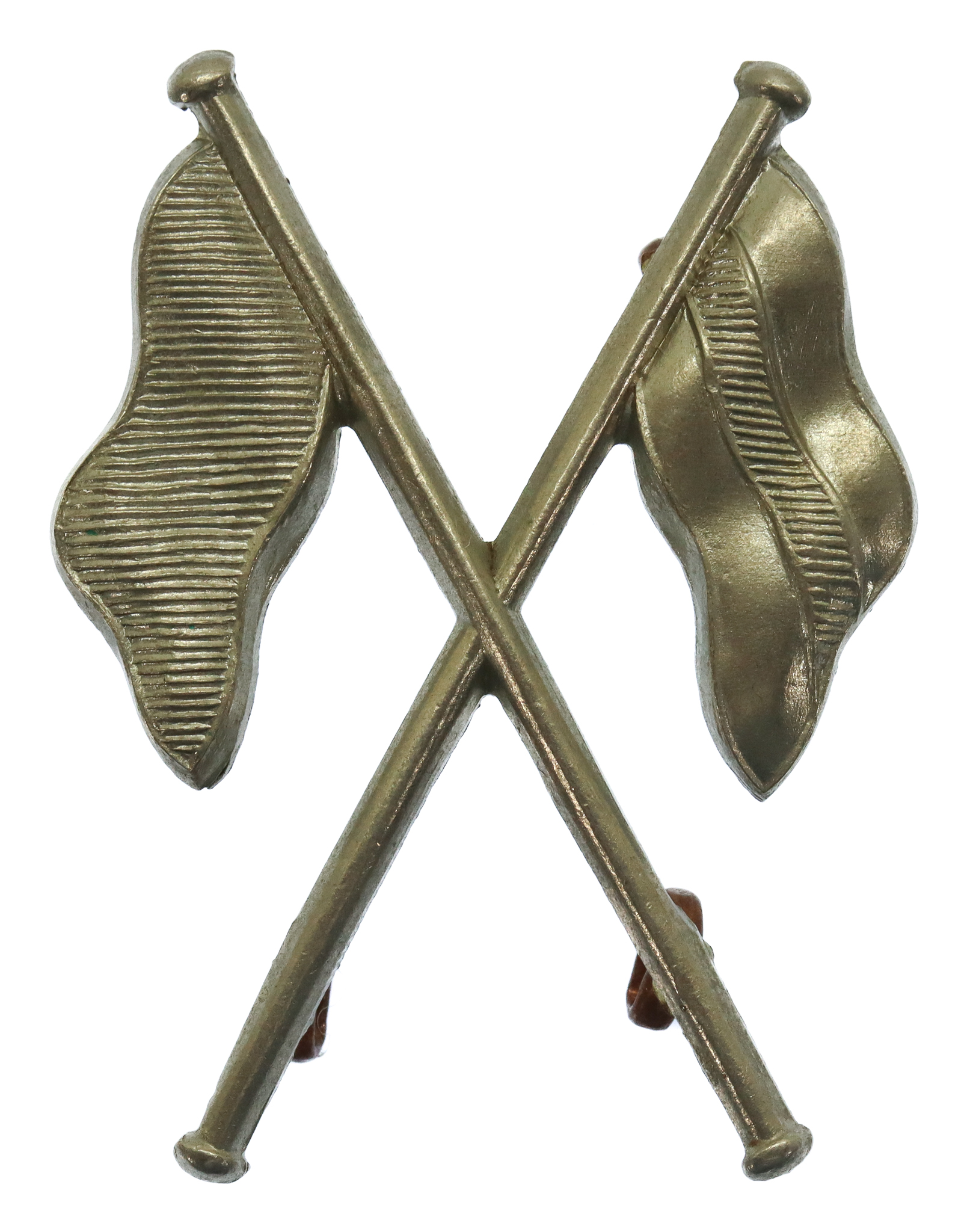 British Army Light Infantry White Metal Signallers Arm Badge