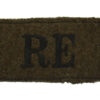 Royal Engineers (R.E.) WW2 Cloth Slip On Shoulder Title