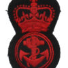 Royal Navy Artificer Apprentice Cloth Cap Badge - Queen's Crown