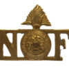 Northumberland Fusiliers Brass Shoulder Title