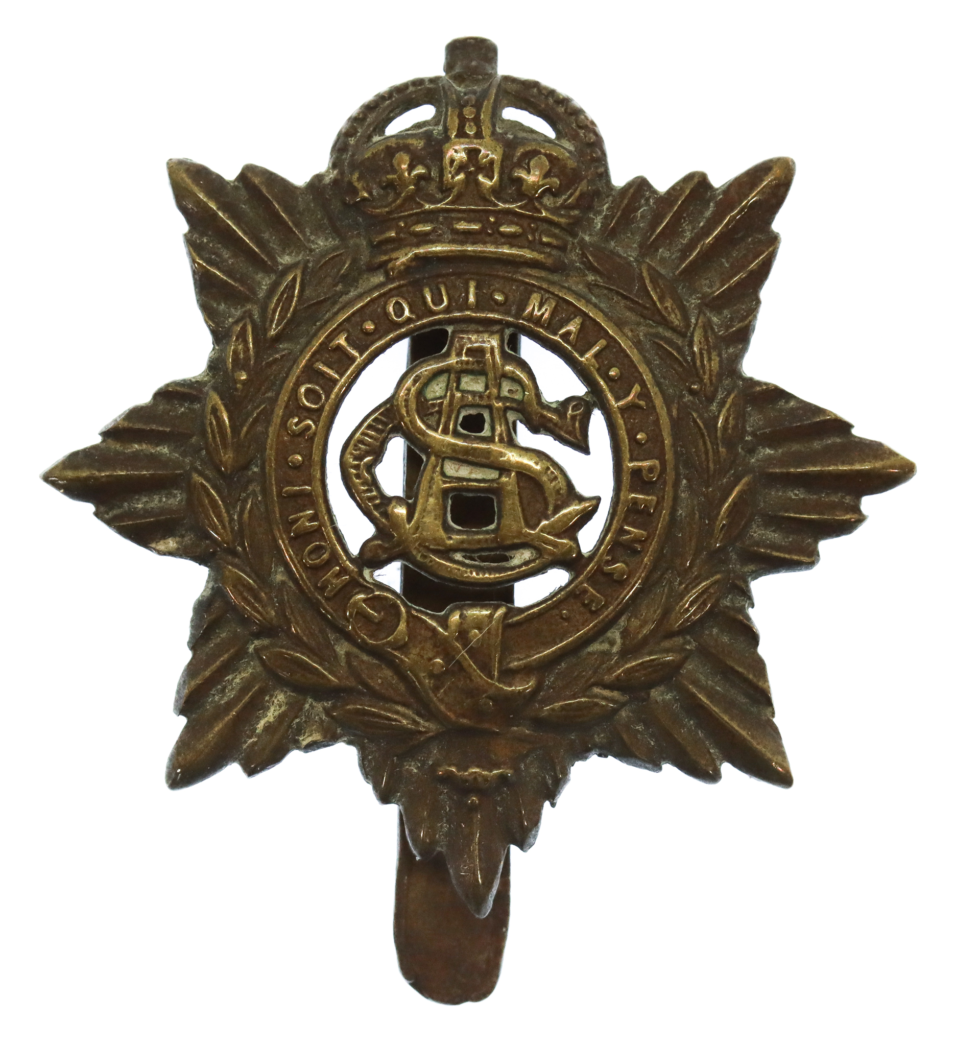 Army Service Corps (A.S.C.) Cap Badge - King's Crown