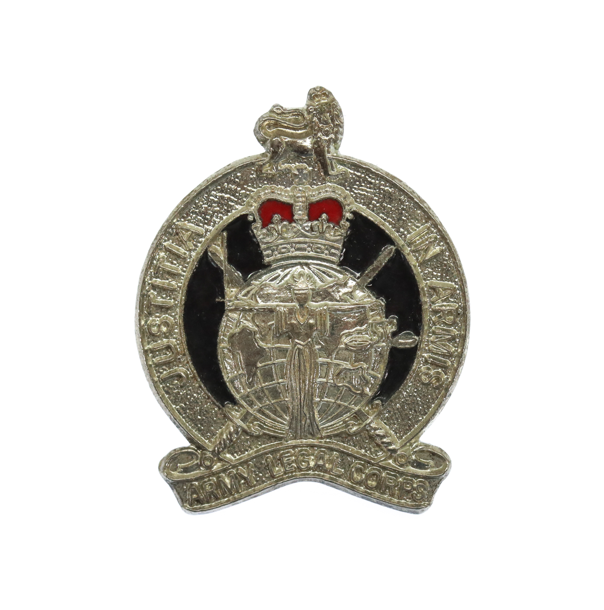 Army Legal Corps Enamelled Collar Badge - Queen's Crown