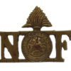 Northumberland Fusiliers Brass Shoulder Title