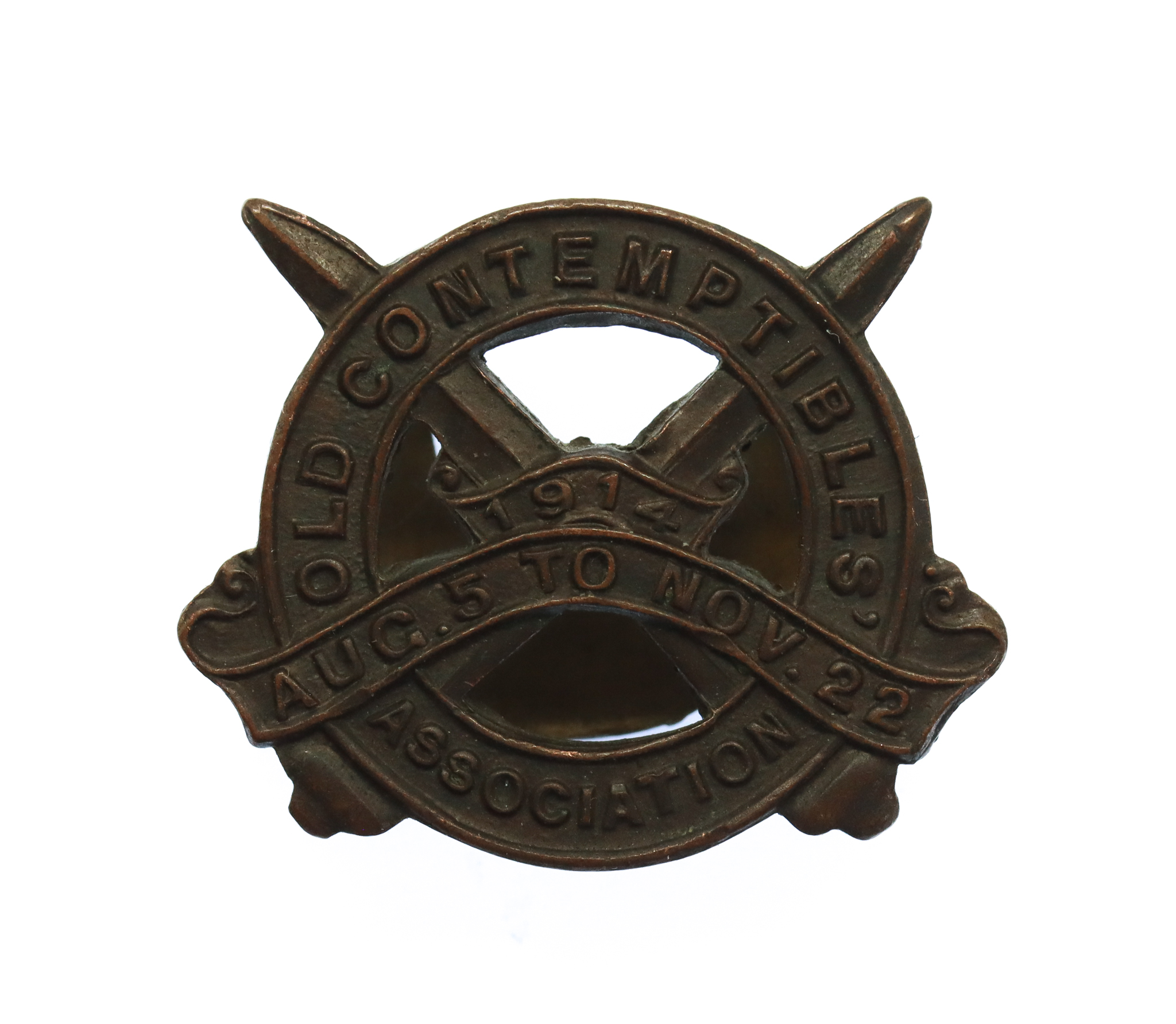 WW1 1914 Old Contemptibles Association Lapel Badge