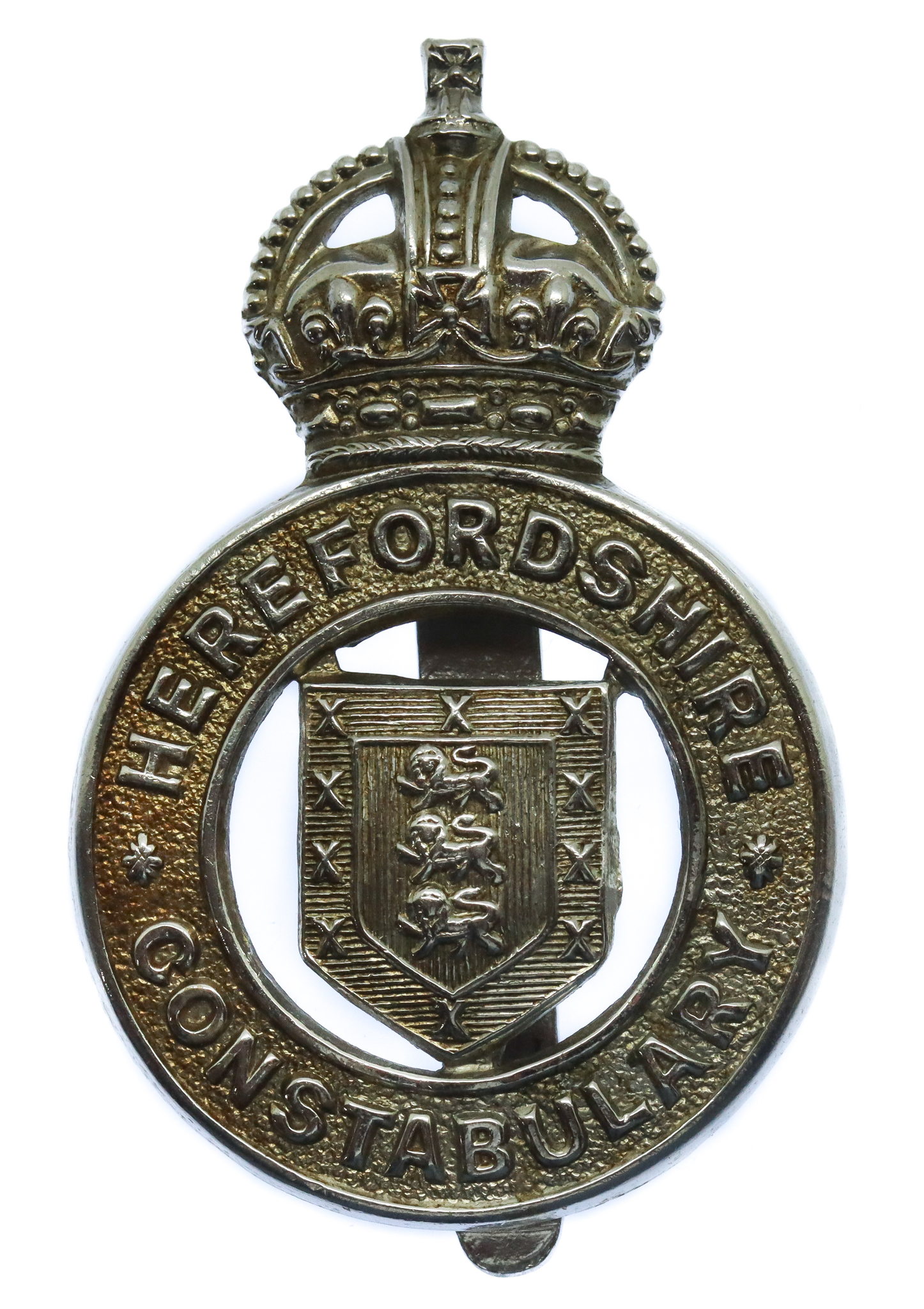 Herefordshire Constabulary Cap Badge - King's Crown